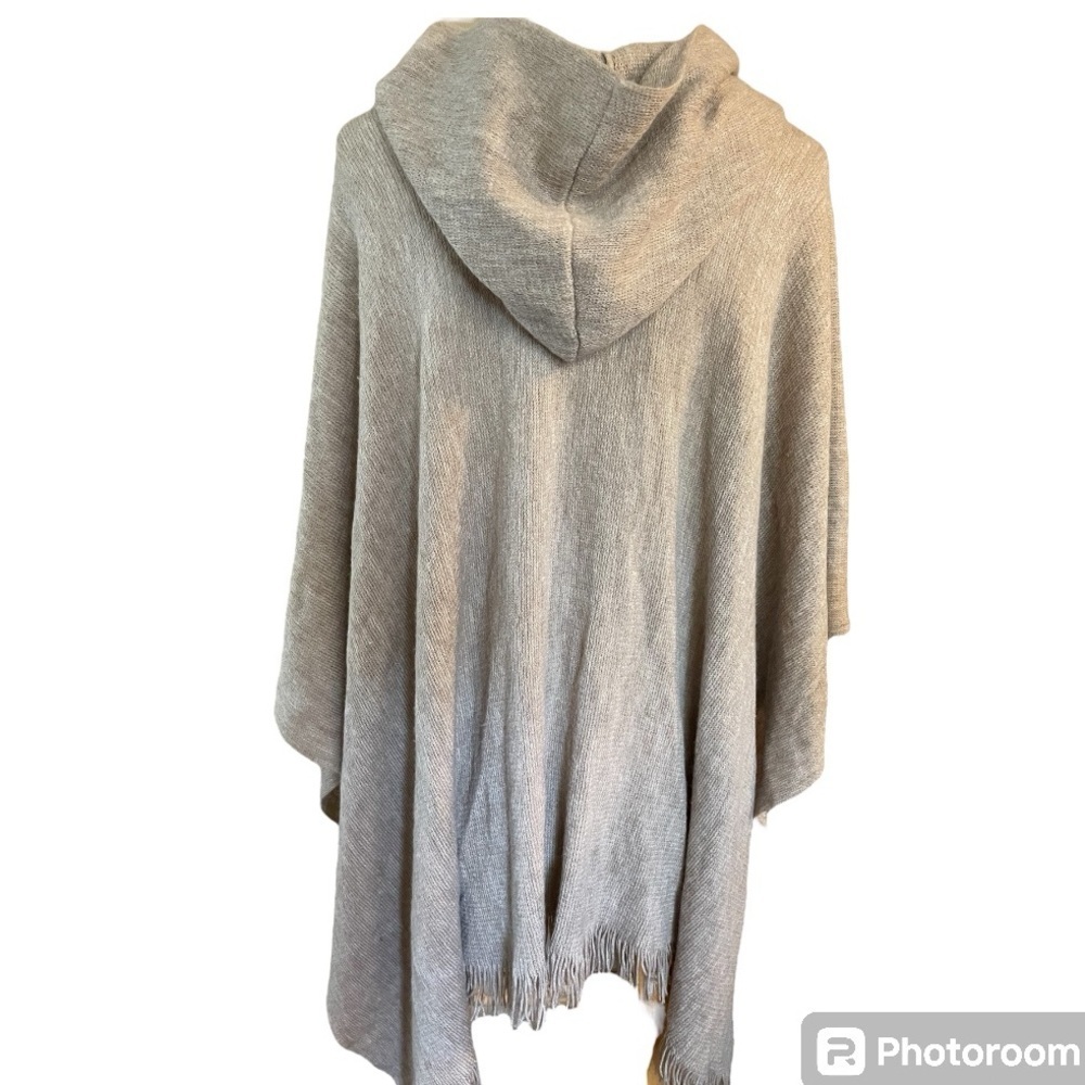 Hooded Fringe Trim Shawl by Calvin Klein - Picture 8 of 12